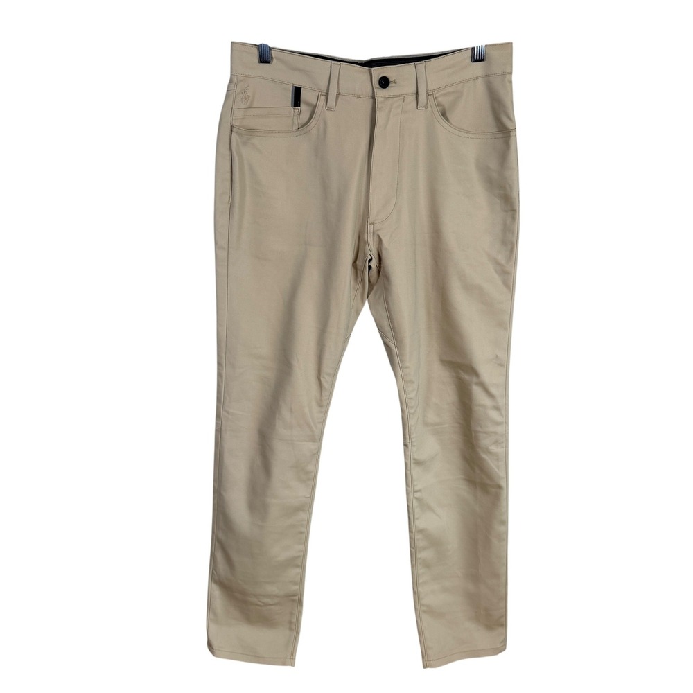 Polo Ralph Lauren Performance Pants Mens 30x30 Tan 5-Pocket Golf‎ Stretch